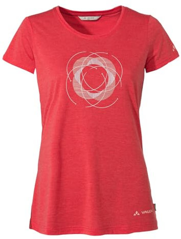 VAUDE Damen Women's Skomer Print Ii T-Shirt, Flame, 36 EU