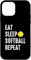 Hülle für iPhone 12 mini Eat Sleep Softball Repeat lustig American USA Sports