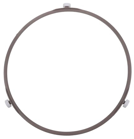 MeiyiZheng 1PCS 8.7-Inch Microwave Turntable Ring – Brown Replacement Parts Microwave Ring with 3-Wheel Design, Durable & Heat-Resistant Rolling Ring for Even Heating