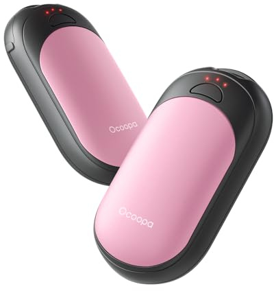 OCOOPA UT3 Lite Magnetic Hand Warmers Rechargeable 2 pack, Electric Handwarmers Ultra Thin Light Portable for Pocket Gloves,3 Levels Heat, Up to 8 hrs, UL Certified,Idea Tech Gifts for Men, Women