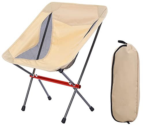 VNGBFGDFVN Klappstuhl Ultraleichter tragbarer kompakter Moon-Klappstuhl für den Außenbereich Faltbarer Angelstuhl Zusammenklappbarer Picknick-Campingstuhl