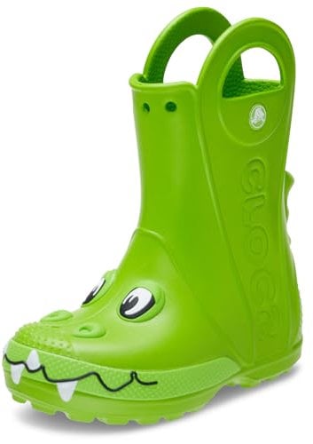 Crocs Handle It Duke Rain Boot T, Stivali Unisex - Bambini e Ragazzi, Crocs Green, 27/28 EU