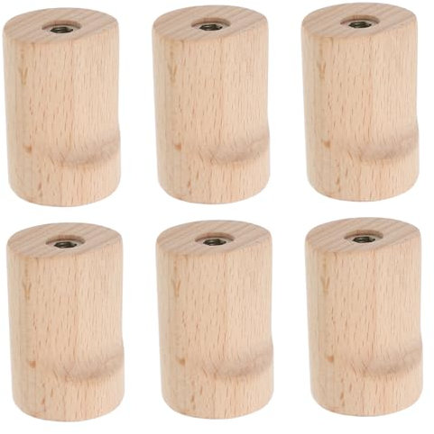 Levemolo Wooden Coat Hooks Wall Mount Hooks Hanger for Door Hat Rack Key Holder Easy to Install for Picket Wall