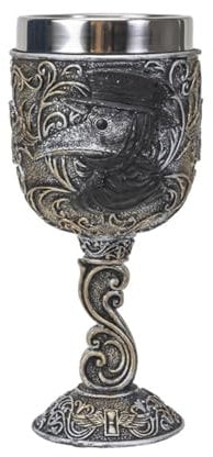 Horror-Shop Verschnörkelter Kelch mit Pestdoktor Design 17,5cm