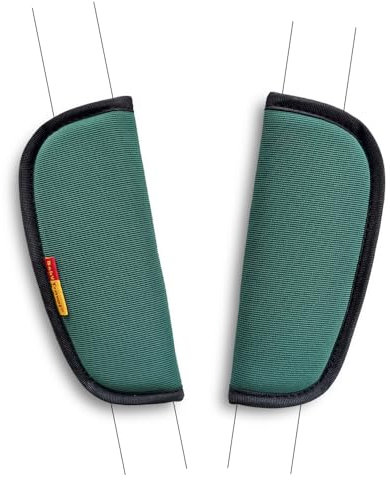 SeedFuture Gurtschoner für Kinderwagen, universal, weich, für Neugeborene, Kinder, Kleinkinder, Schultergurtpolster, Grün, 2 Stück