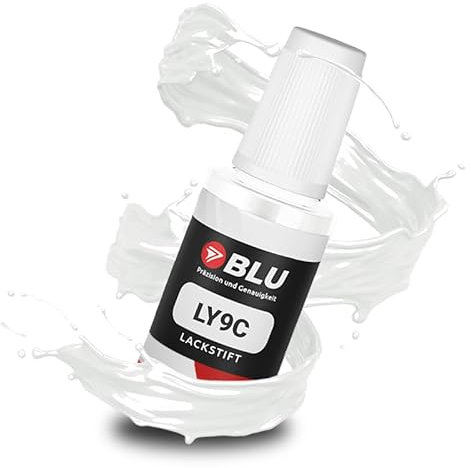 BLU Auto Lackstift Weiß kompatibel für Audi LY9C Weiss IBISWEISS | Auto Lack Reparatur Ausbesserungslack