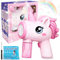 Seifenblasen-Pistole, Einhorn Seifenblasenpistole, Automatischer Bubble Machine Kinder, Einhorn Bubble Machine mit Seifenblasenlösung, Einhorn Seifenblasen Set, Seifenblasenmaschine für Kinder