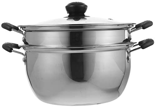 POPETPOP Vaporera De Acero Inoxidable Para Sopa Olla Para Leche De Acero Inoxidable Para Cocinar Al Vapor La Cocina Cacerola Vaporera