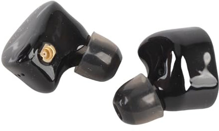 Auricolari IEM Cablati Stereo, Resina OFC Driver da 10 Mm da 3,5 Mm, con Design Avvolgente, per Musicista Audiofilo, Esercizio Fisico, Viaggio