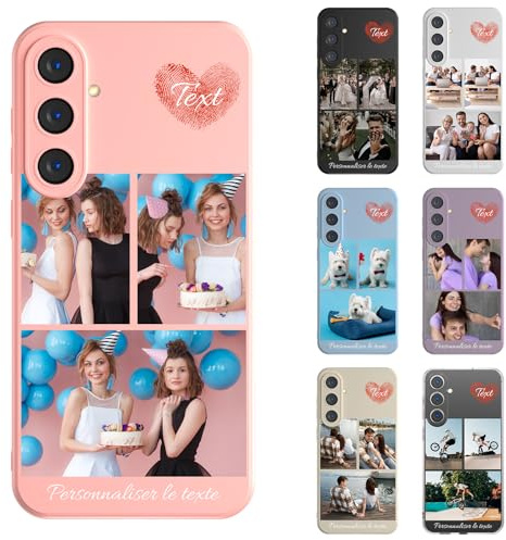 LQGBFCLK Personalisierte Handyhülle für Samsung Galaxy S24 5G, Personalisiert Hülle mit Bild Foto Text Selbst Gestalten Design Schutzhülle, Stoßfeste Kratzfeste weiche TPU Hülle (Mehrfarbig)