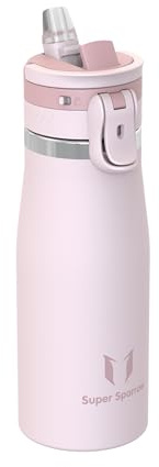 Sparrow Insulated Water Bottle 1L - TouchFlow Metal Water Bottles with Straw - BPA-Free - Stainless Steel Flask, Leakproof, Ergonomic One-Tap for Outdoor, Hiking & Travel