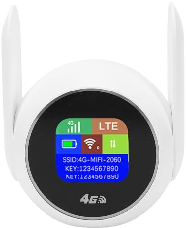 JTLB Punto de Acceso WiFi Portátil, Enrutador de Punto de Acceso Móvil WiFi 6, Ranura SIM 4G LTE, Módem Ethernet de 300 Mbps, RJ45 con Interfaz Backend 192.168.0.1, para Estudiar,