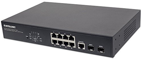 Switch Gigabit Ethernet 8 Porte PoE+ Web-Managed 2 SFP Nero