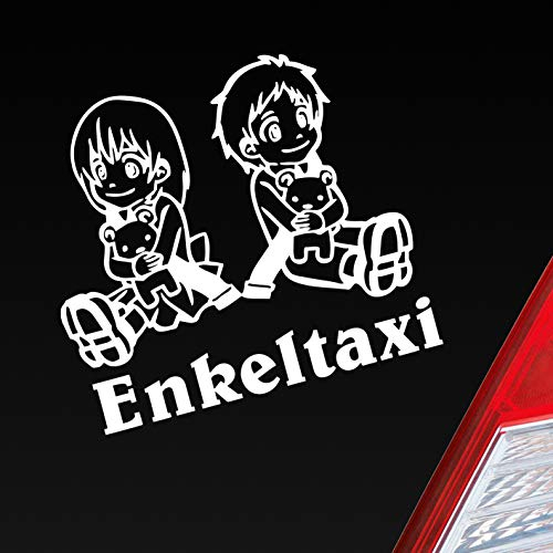 Hellweg Druckerei Enkeltaxi Oma Opa Kids Kinder Auto Aufkleber Sticker Heckscheibenaufkleber