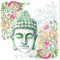 Buddha Head green – Servietten 25x25 cm