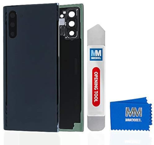 MMOBIEL Coperchio Batteria Compatibile con Samsung Galaxy Note 10 N970F 2019 6.3 in (Aura Black/Nero)