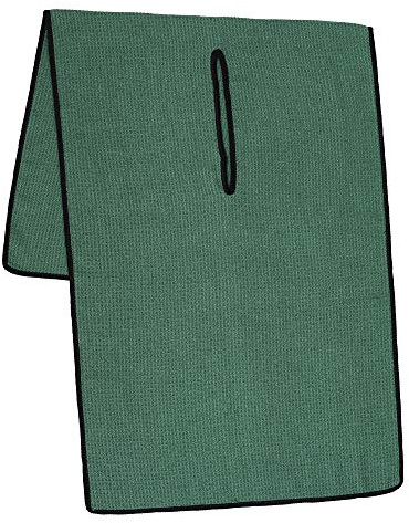 Mile High Life | Pro Tour Caddy Handtuch | 43 x 102 cm mit 20 cm Mittenschlitz | Premium Mikrofaser Wafflestruktur(Green)