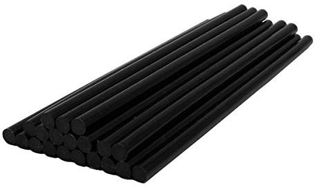 Black Hot Melt Glue Sticks, VARACL Hot Glue Gun Sticks for Handmade Craft DIY Home Office Project Craftwork Fix & Repairs, 20 PCS, Diameter 7 mm, Length 20cm