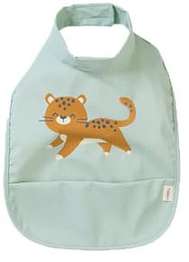 Saro Baby - Waterproof Bib Mint, verde menta, 22,5 cm