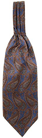 Colcolo Retro Paisley Jacquard Cravat Ascot Tie Formale Zubehör für, 05, M