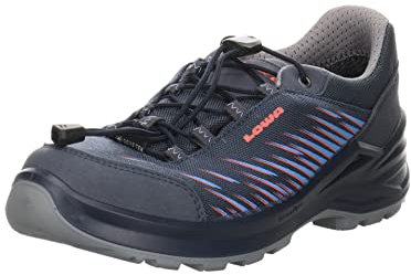 LOWA Zirrox GTX Lo Junior 36-40 Blau - Gore-Tex Atmungsaktiver sportlicher Kinder Gore-Tex Multifunktionsschuh, Größe
