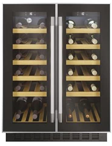Hoover 38 Bottle Capacity Dual Zone Wine Cooler - Black
