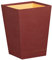RHODIA 194620C - Nacarat Waste Paper Bin - 24x24x32 cm - Orange Saddle Stitching - Faux Leather Exterior - Home Office Collection Rhodiarama - Office Organization & Designer Storage