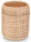 Decorasian Bodenvase für Pampasgras - Deko Vase Gräser - dekorativer Behälter im Boho Stil - holzoptik mit Makramee Geflecht - M