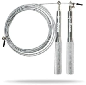 GymBeam Aluminium Springseil für Erwachsene - Langlebiges und hochwetiges Springseil, Griffe mit rutschfester Oberfläche und abnehmbaren Schrauben, ideal für Cardio- und HIIT-Training