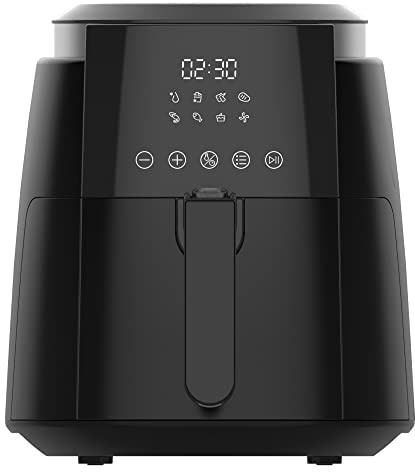 KUMTEL 5,5 L XL Digital Air Fryer 1500W mit 8 voreingestellten Funktionen und 60 Min Timer,Heißluftfritteuse für gesundes ölfreies Kochen,Backen,Grillen,intelligente Temperaturkontrolle, ohne BPA&PFOA
