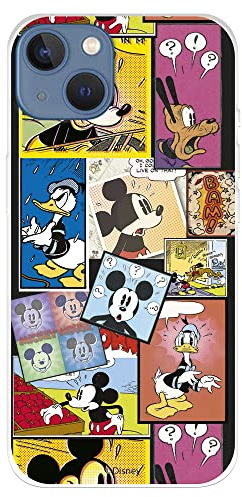 Schutzhülle für iPhone 14 Plus, offizielle Disney-Klassiker, Mickey Comic, um Ihr Handy zu schützen. Flexible Silikonhülle mit offizieller Lizenz von Disney Klassiker Disney