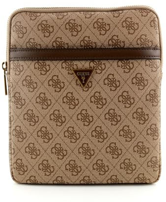 GUESS Vezzola Smart Crossbody Flat Bag Beige/Brown