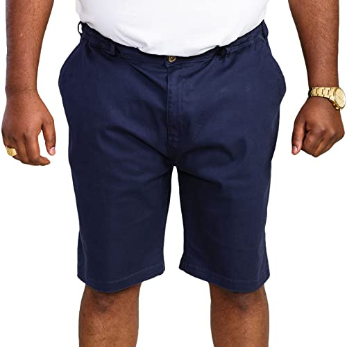 D555 Mens Butley Big Tall Elasticated Shorts - Navy