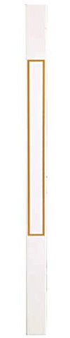 YXXSDP Handlauf Geländer Pfosten (ohne Handlauf) Aus Holz, Garten Villa Haus Modern Deck Baluster Säule Brüstung, Internes Zaunpfahlsystem (Color : Gold, Size : Style 2)