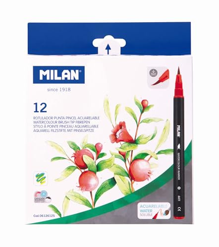 MILAN® Box mit 12 Aquarellstiften