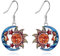 Sonne und Mond Ohrringe Sterling Silber Stern Ohrringe Dangle Drop Boho Schmuck für Frauen