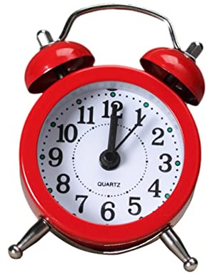 PRETYZOOM Mini Wecker Metall Leiser Tischwecker Batteriebetrieben Kleine Uhr Für Schlafzimmer Büro Desktop Dekoration Kinder Wecker