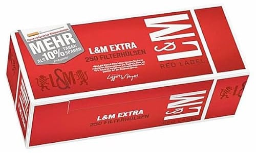 Generisch L&M Red Extra Hülsen 1000 Stück (4x250) (Hülsen, Filterhülsen, Zigarettenhülsen), SW12214