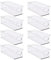 8 Pack Fridge Organizer Containers, Refrigerator Organizer Bins Stackable Pantry Organizers and Storage, Clear Plastic Small Freezer Storage Bins with Handle for Kitchen Cupboard Cabinet
