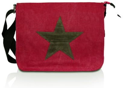 Glamexx24 Tasche Handtaschen Schultertasche Umhängetasche mit Stern Muster Tragetasche Laptoptasche Messenger Bag Herren für Arbeit Freizeit oder Schule