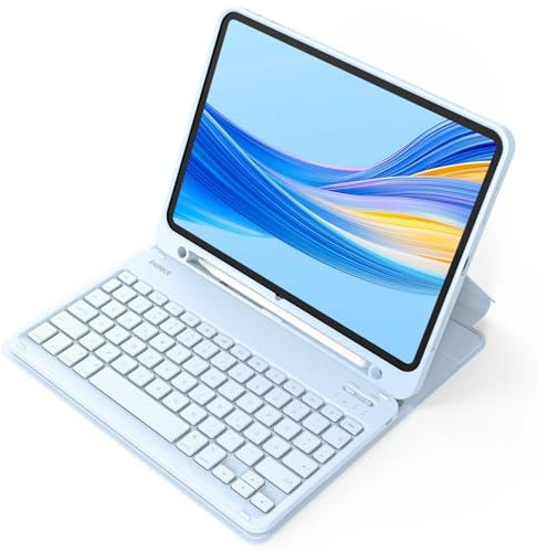 Inateck Tastatur Hülle kompatibel mit iPad 10 Gen.10,9/11 Gen. A16 2025 11 Zoll, iPad Air 11 M3/M2 (2025/2024), Air 5/4 10,9,Pro 11 4/3/2/1, QWERTZ, mit Stifthalter, Abnehmbar,Classic KB04002