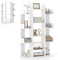 HOMASIS Libreria Scaffale a Forma di Albero con 13 Ripiani, Espositore, Porta Piante, Libreria da Parete per Studio, Soggiorno, Camera da Letto, 86 x 23,5 x 140,5 cm (Bianco)