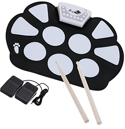 Elektrisches Drum Set Roll Up Electronic Drum Pad Kit mit Drum Sticks Übung Drums Percussion Instruments Zubehör