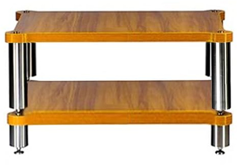 Easnuroz HiFi-Rack Mit 2/3/4 Ebenen, AV-Regal MDF-HIFI-Ständer, Plattenspielerständer HiFi-Rack, AV-Regal, Stand-Audio-Tray, TV-Schrank for AV-Verstärker, Plattenspieler, Sky-Box Und Drucker(Brown-B,6