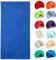 BOSKIMO Strandtuch Popa Blau Groß 90x170 cm – 100% Hochwertiger Frottier-Baumwolle – Weich, Saugfähig und Schnell Trocknend – Hergestellt in Portugal – Premium-Stil – Ideal für Strand und Pool