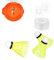 LOORGVEL 1Satz Badminton Rebound Trainer für Einzelspieler Deckenmontage mit Klebehalterung Verstellbare Schnur für Selbsttraining Langlebiges Material und Rückprallsystem
