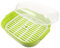 ULTECHNOVO Cesta Vaporera para Alimentos Microondas Ventilación de Vapor 1 Plástico Cocina para Cocinar Dim Sum y Verduras