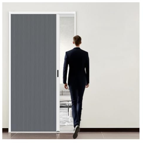 puerta plegable acordeon Puerta Plegable De Nido De Abeja 80x180, 90x180, 120x180, 150x180 Cm, Resistente Al Agua Y Al Aceite, Divisor De Panel Plegable Para Dormitorio, Salón Y Baño(Colour-3,80x180cm