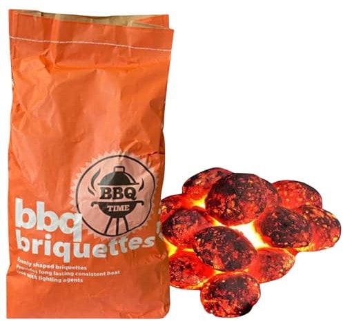 Barbecue Charcoal Briquettes 4.5kg – Quick Lighting, Long Burn – for Bbq Grill, Fire Pits, Camping, Outdoor Cooking – Sustainable & Restaurant Grade