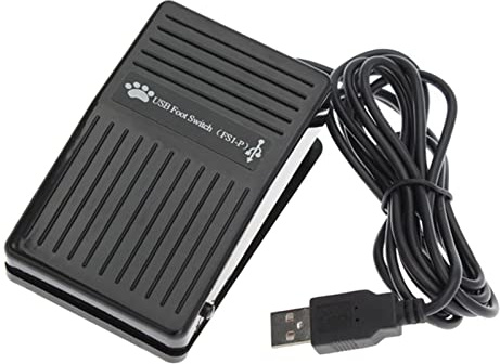 OSRGZRNGR USB Foot Pedal Switch Control Keyboard Action for PC Computer Games